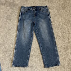 Universal Standard Jeans Womens 16 High Rise Straight Leg Denim Stretch 36x29